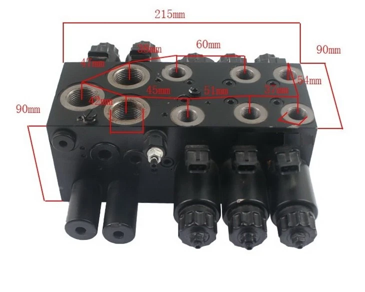 Hydraulic Multi-way Valve For Hangcha Forklift (AV 7431-12V 0-A1)