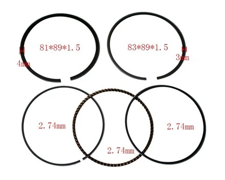 ফর্কলিফ্ট যন্ত্রাংশ 12033-4E110/12033-K21/K25 এর জন্য FU400 STD পিস্টন রিং সেট